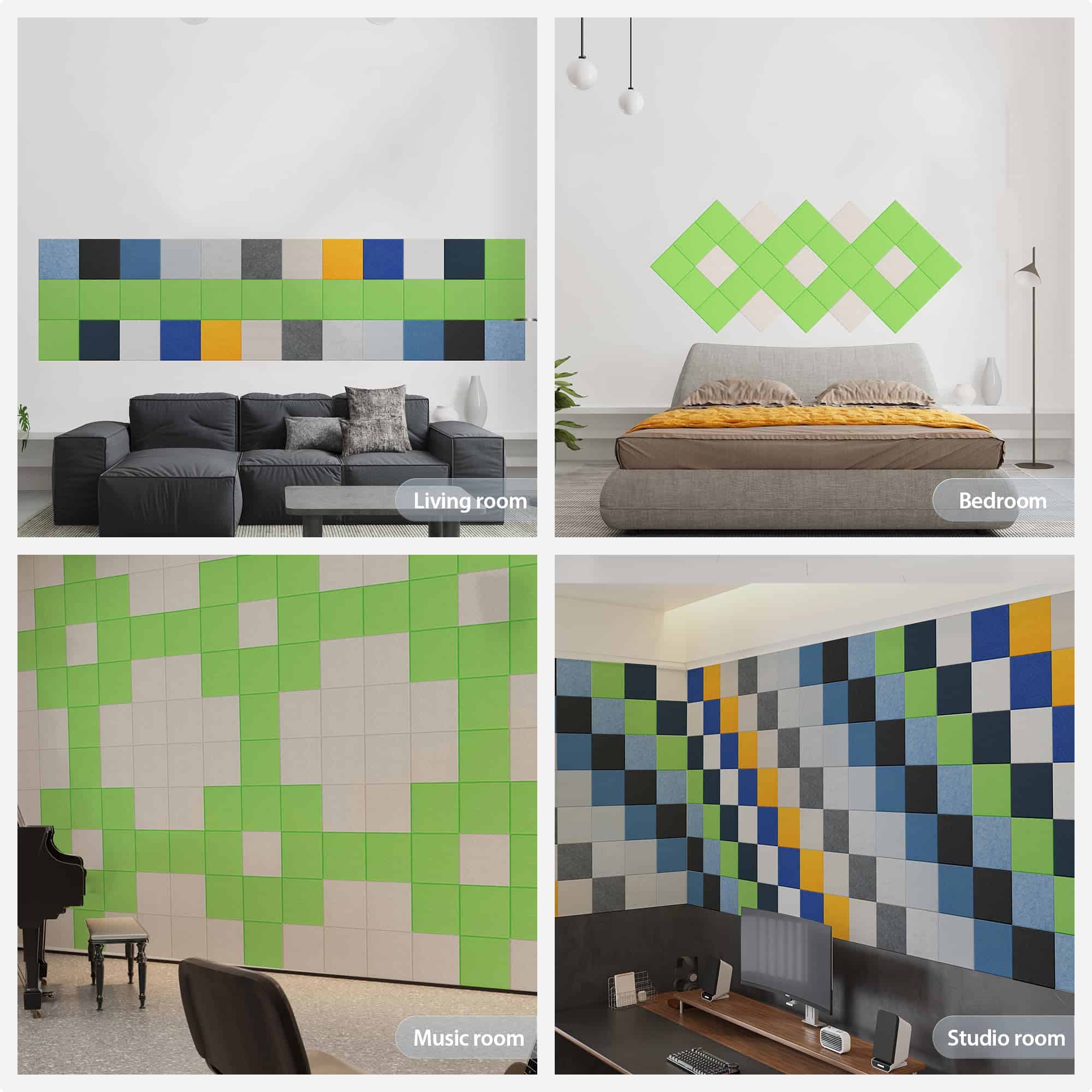 Panel Acústico Autoadhesivo Amantech de 12 -de Fruta) - Imagen 8