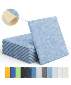 Panel Acústico Autoadhesivo de Espuma Amantech 12 Pack,