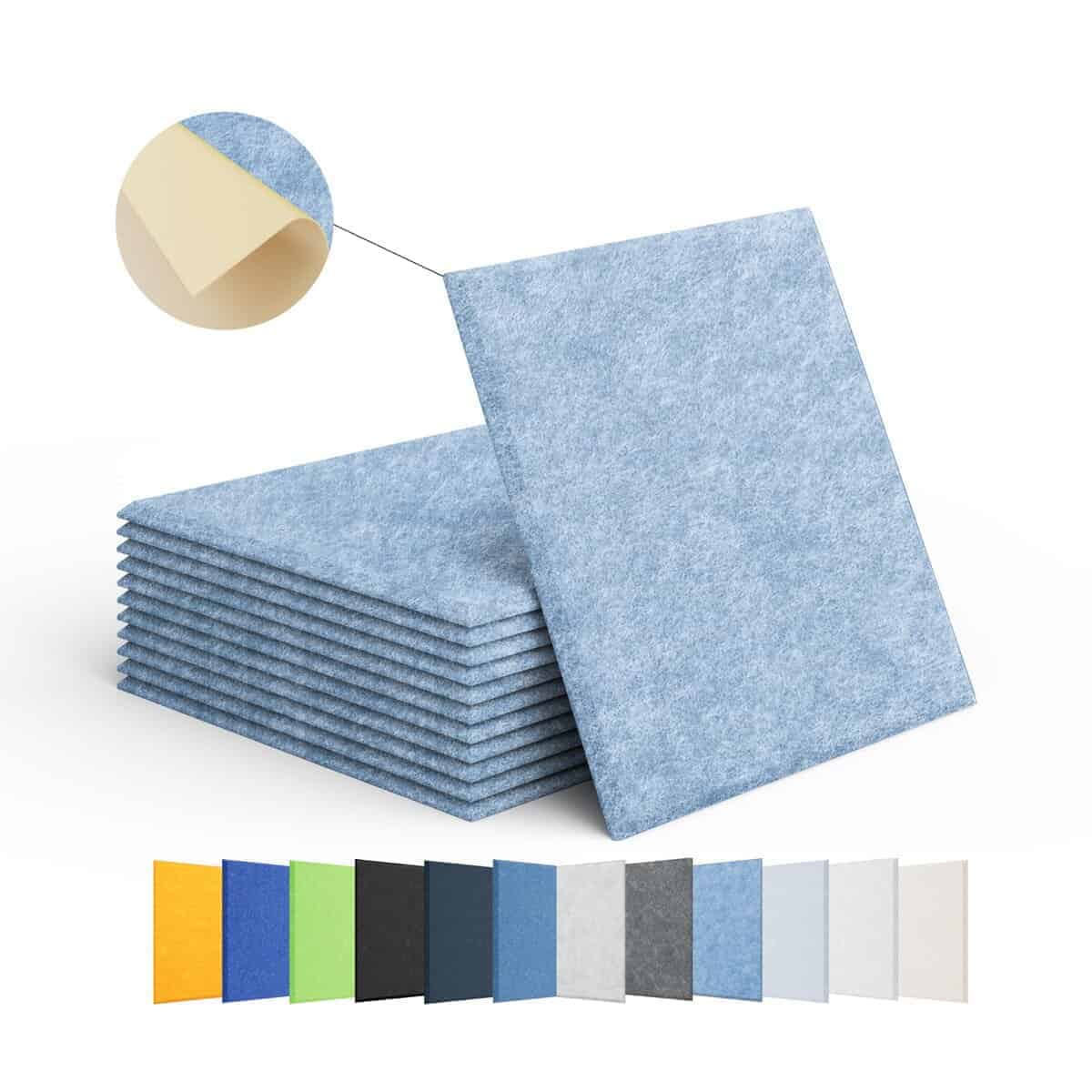 Panel Acústico Autoadhesivo de Espuma Amantech 12 Pack,