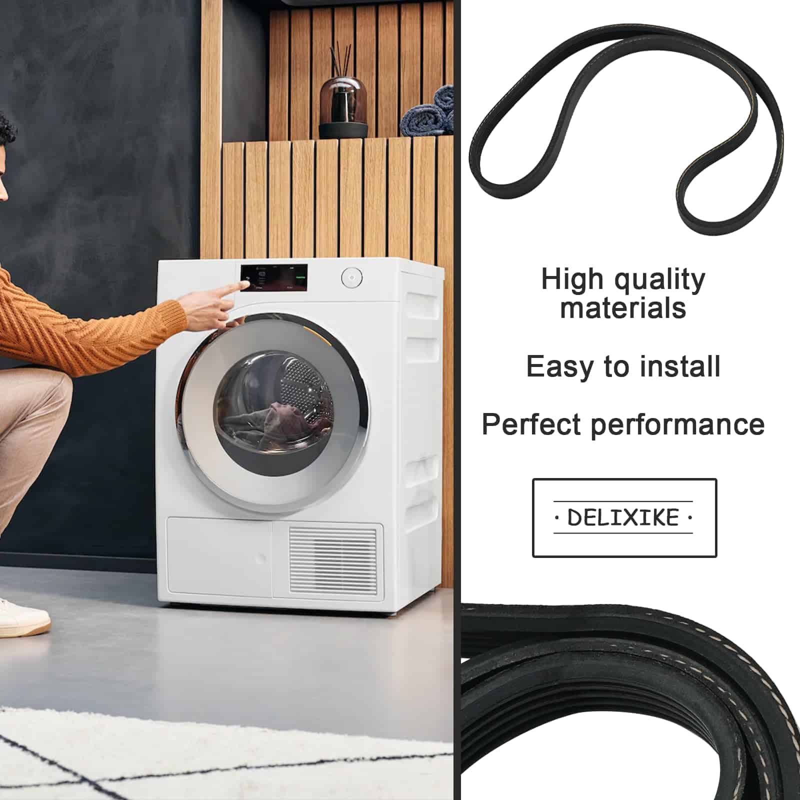 Correa de Lavadora WE12X27300 Compatible con Whirlpool - Imagen 4