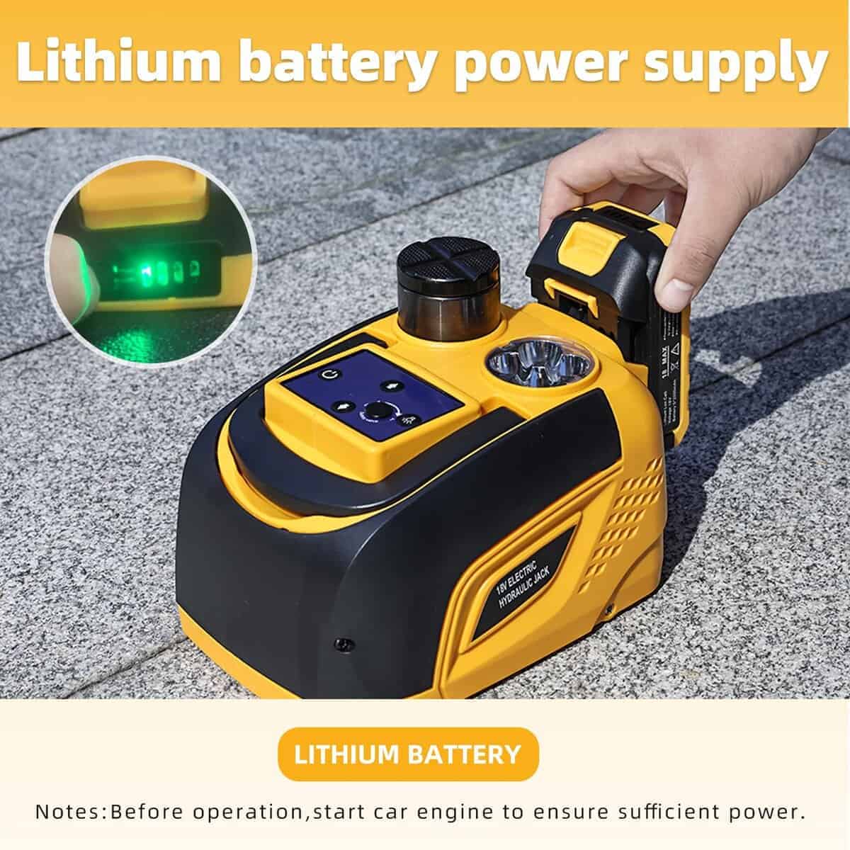 Gato eléctrico para coche TYAYT 18V 5 Ton Gato hidráulico - Imagen 7