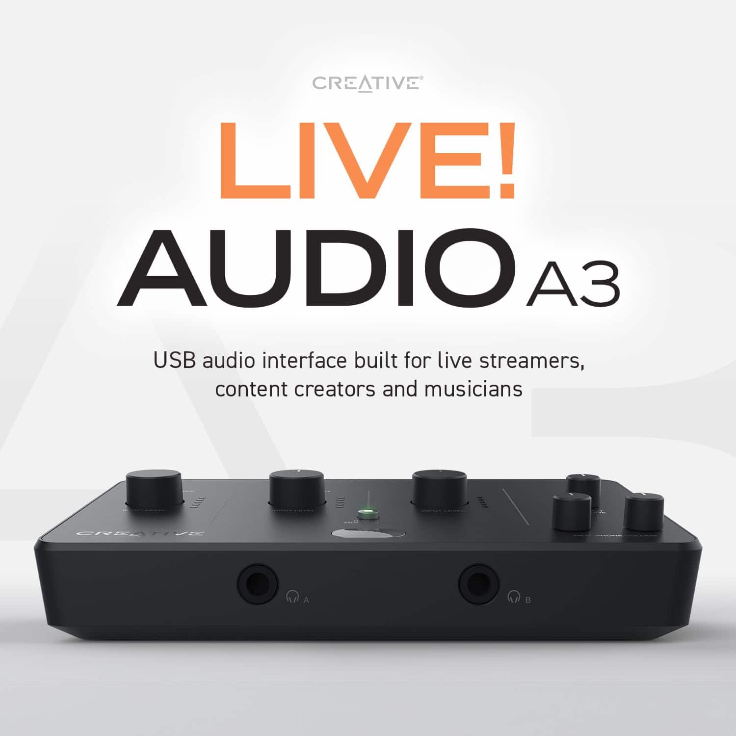 Interfaz de audio USB Creative Live! Audio A3 con grabación - Imagen 3