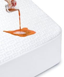 Protector de colchón impermeable King, tela de aire en 3D