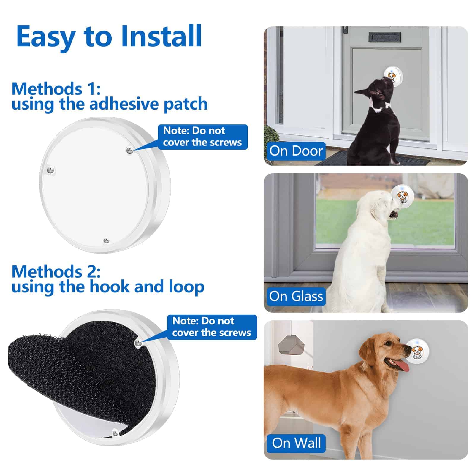 Timbre para Perro SURFOU para Entrenamiento de Interior de - Imagen 8