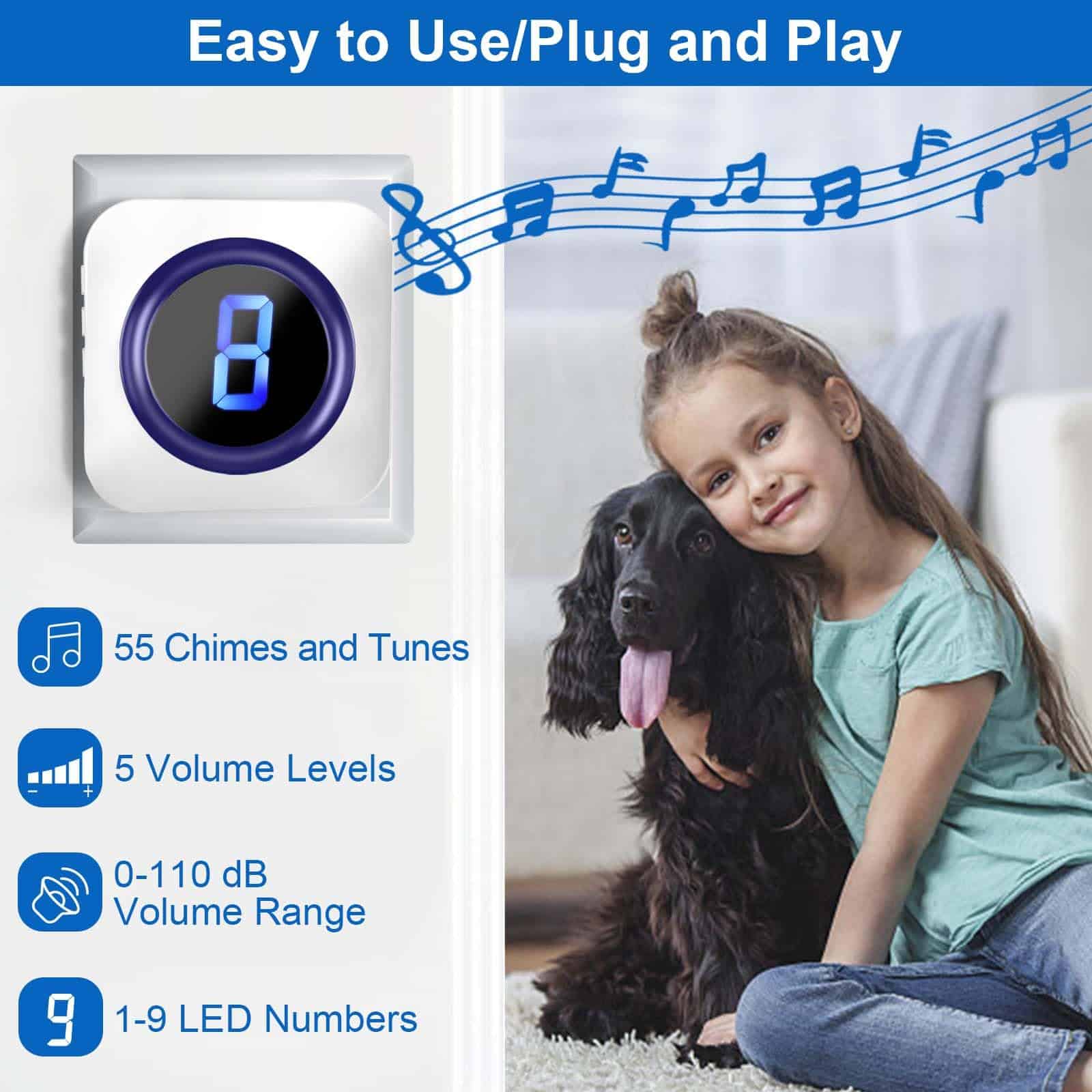 Timbre para Perro SURFOU para Entrenamiento de Interior de - Imagen 4