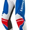 Pantalones de Motocross Alpinestars Honda -Blanco/Azul Brill