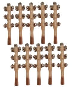 13 Instrumentos de Campana Campanas de Trineo de Mano Palo