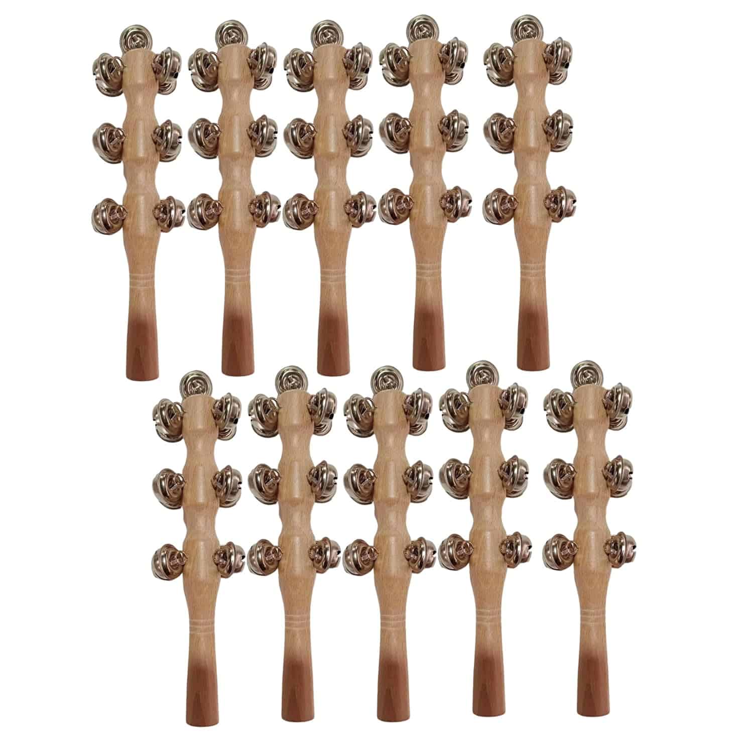 13 Instrumentos de Campana Campanas de Trineo de Mano Palo