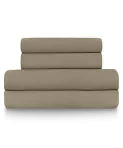 Juego de Sábanas de 4 Piezas para Cama King de Mezcla de