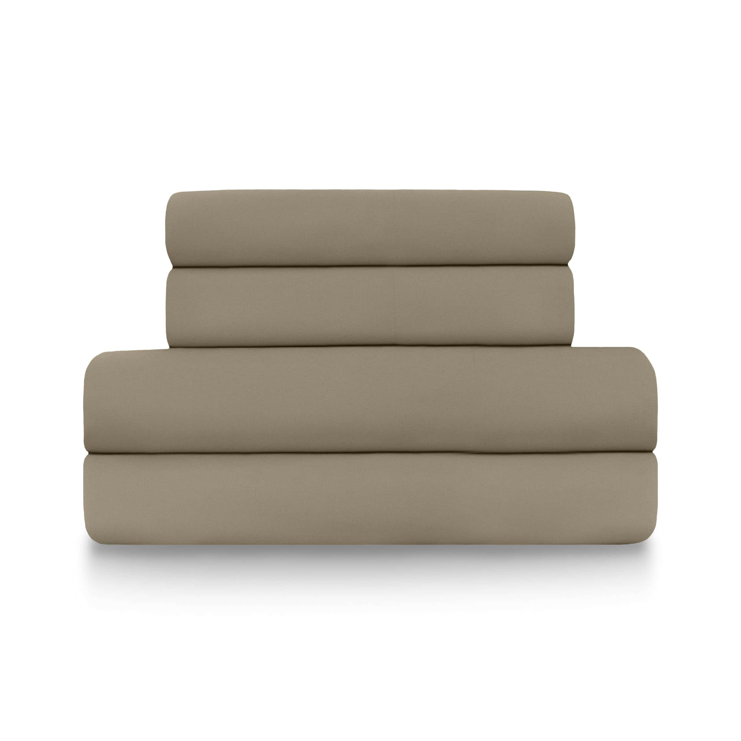 Juego de Sábanas de 4 Piezas para Cama King de Mezcla de