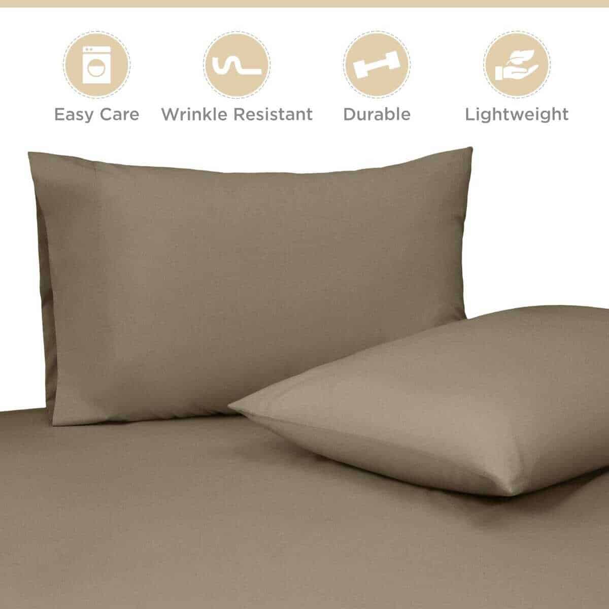 Juego de Sábanas de 4 Piezas para Cama King de Mezcla de - Imagen 8