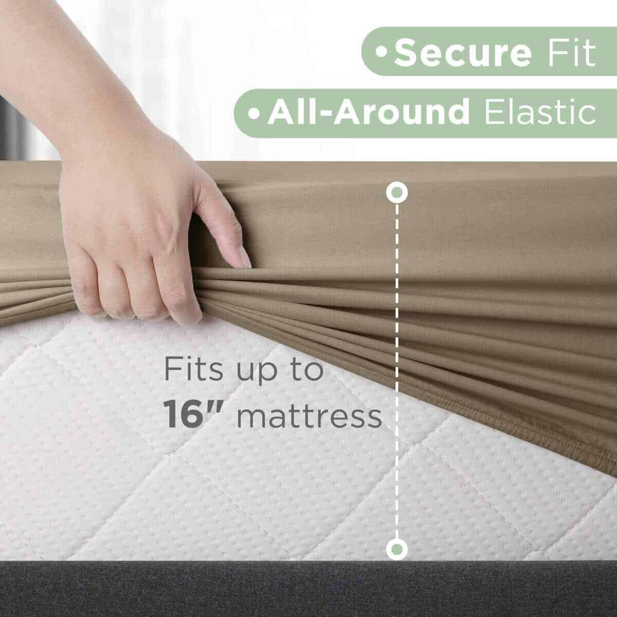 Juego de Sábanas de 4 Piezas para Cama King de Mezcla de - Imagen 4