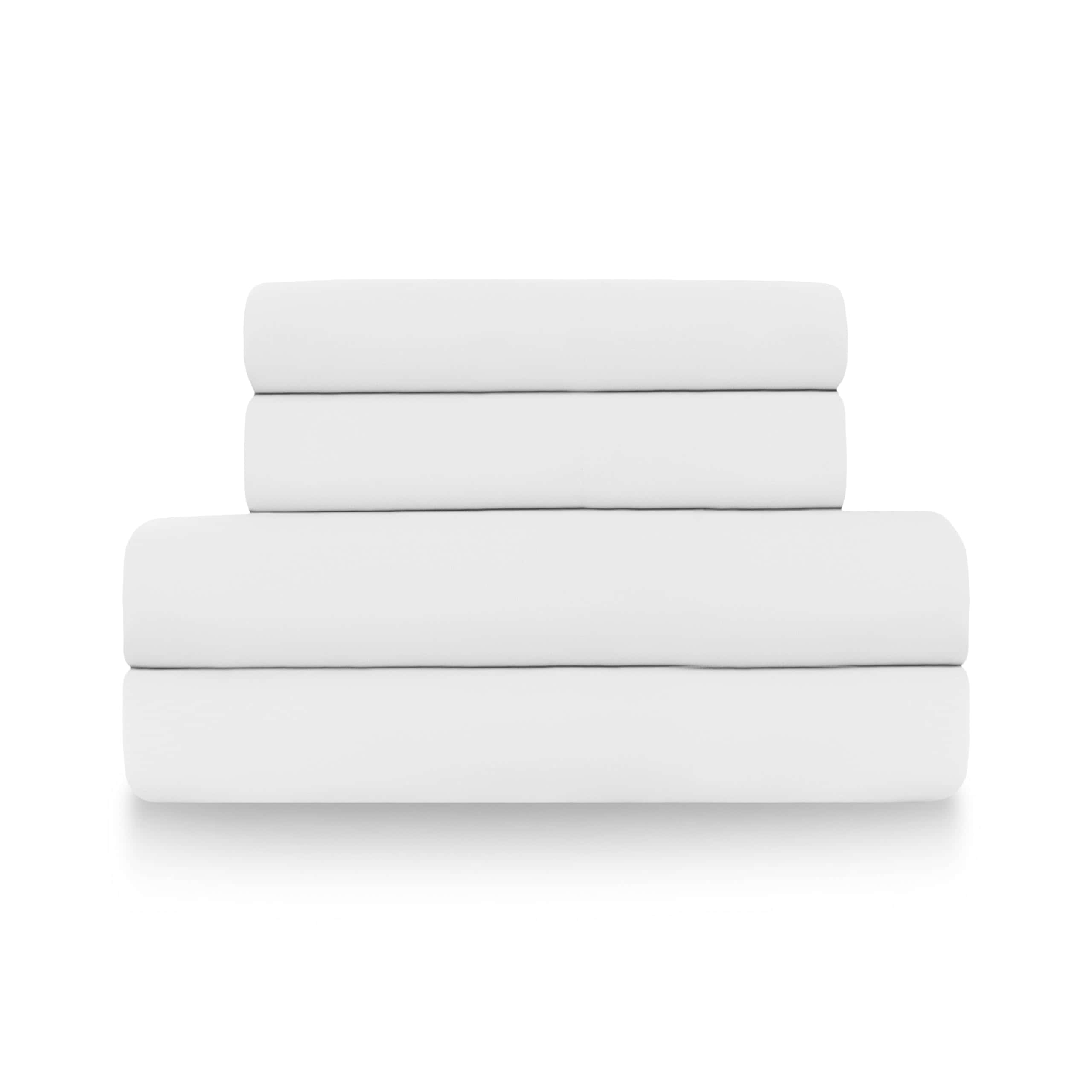 Juego de sábanas de cama de algodón mezclado de 4 piezas