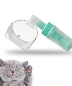 Máscara de nebulizador para mascotas en modo de trabajo