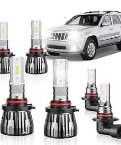 ETOILUMI 6PCS Grand Cherokee LED Bombillas de Luz Alta y