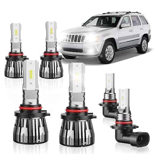 ETOILUMI 6PCS Grand Cherokee LED Bombillas de Luz Alta y