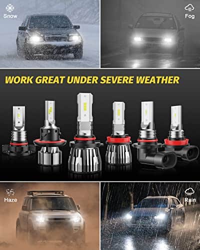 ETOILUMI 6PCS Combo de Bombillas LED Frontales para Jeep - Imagen 8