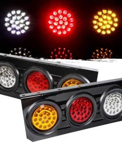 WUSHIXAN 2 PCS Luces traseras LED para remolque de camión