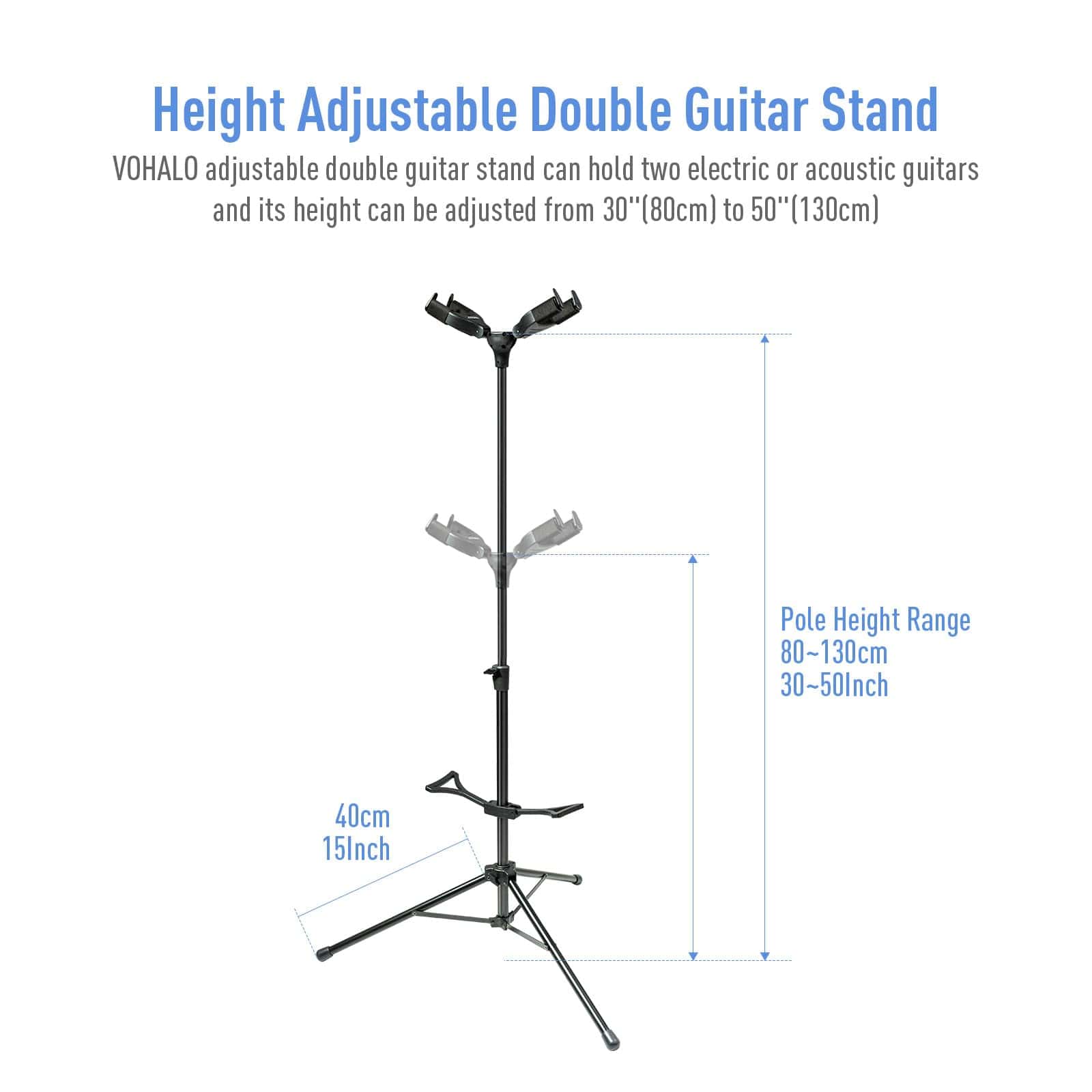 Soporte para Guitarra Ajustable para Guitarras Acústicas, - Imagen 3