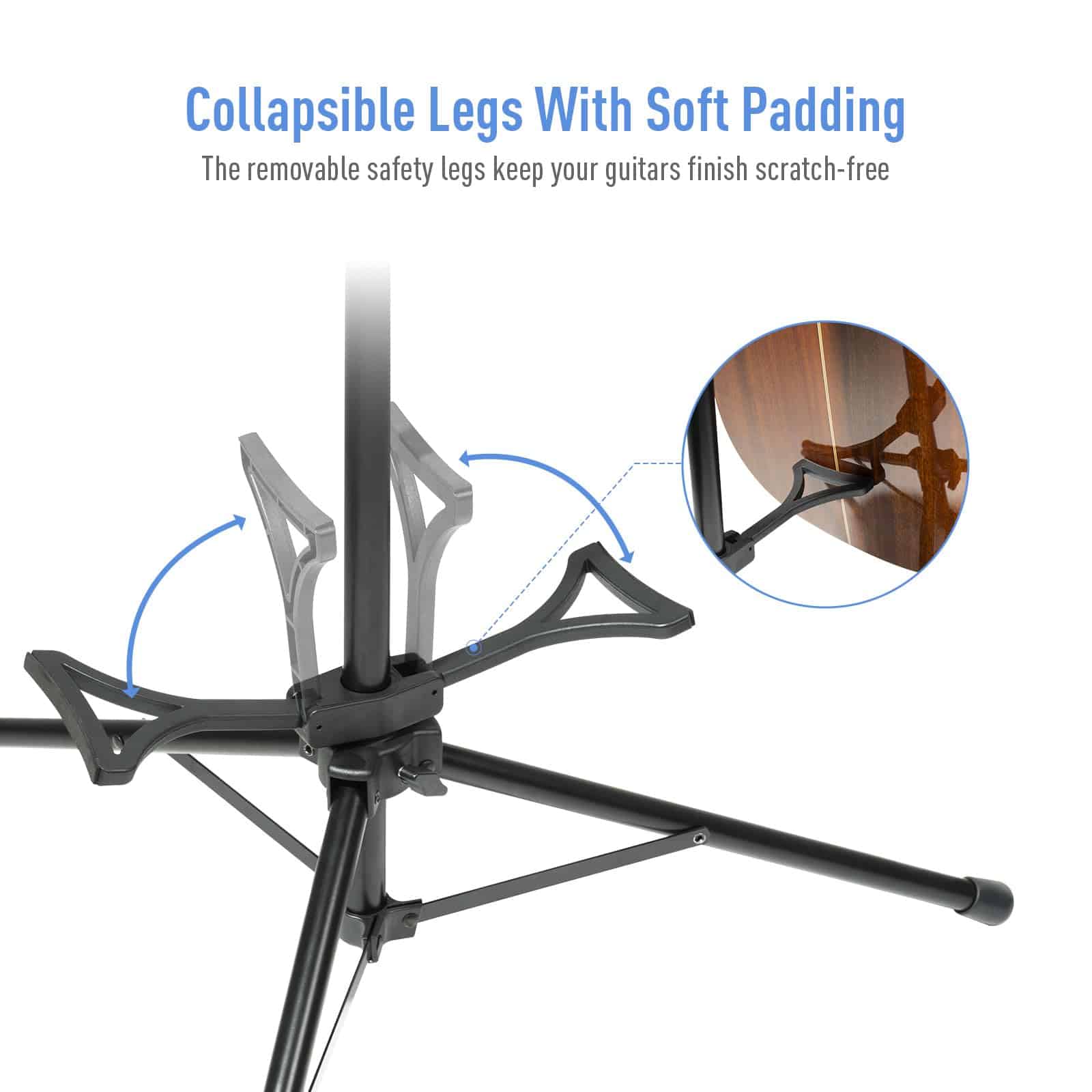 Soporte para Guitarra Ajustable para Guitarras Acústicas, - Imagen 6