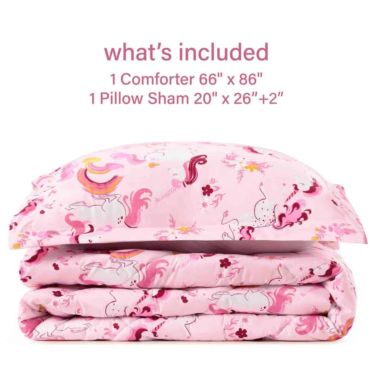 PPOLCA Juegos de Colchas Gemelas de Unicornio para Niños, 2 - Imagen 8