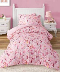 PPOLCA Juegos de Colchas Gemelas de Unicornio para Niños, 2