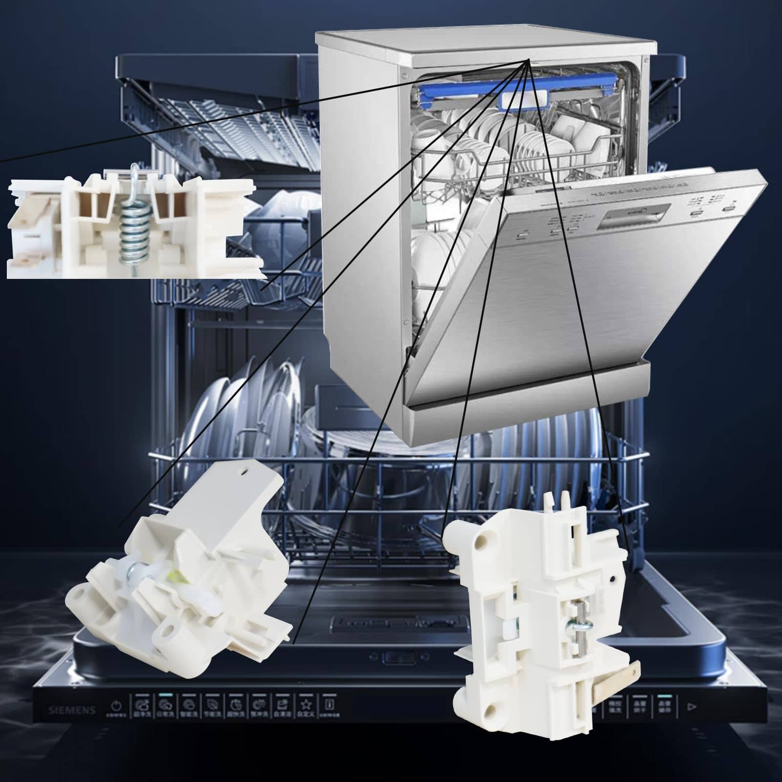 OEM DD81-01629A DD81-02132A Reemplazar la Traba de Puerta - Imagen 7