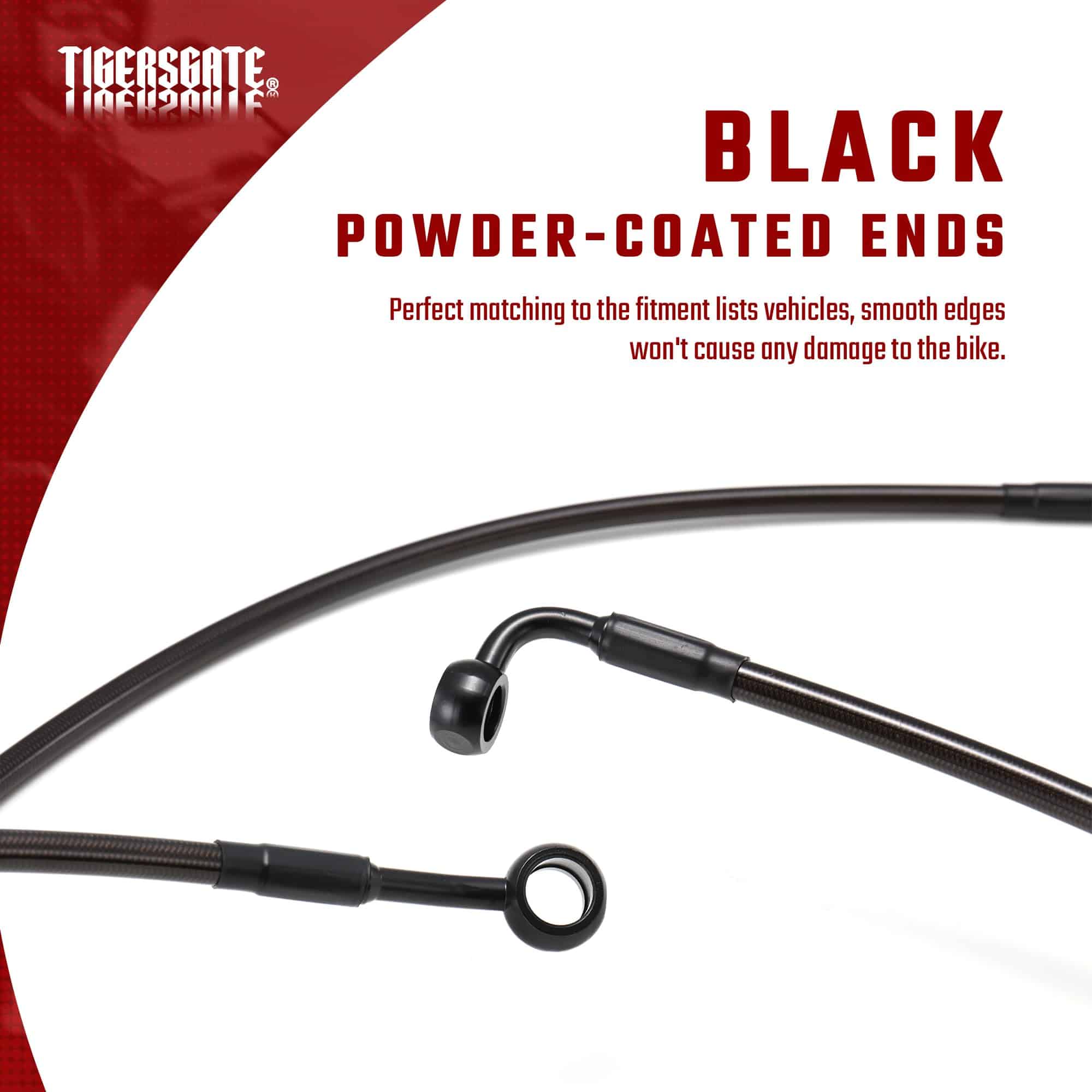 TIGERSGATE Dyna/Softail Ape Hangers Extended Front Brake - Imagen 5