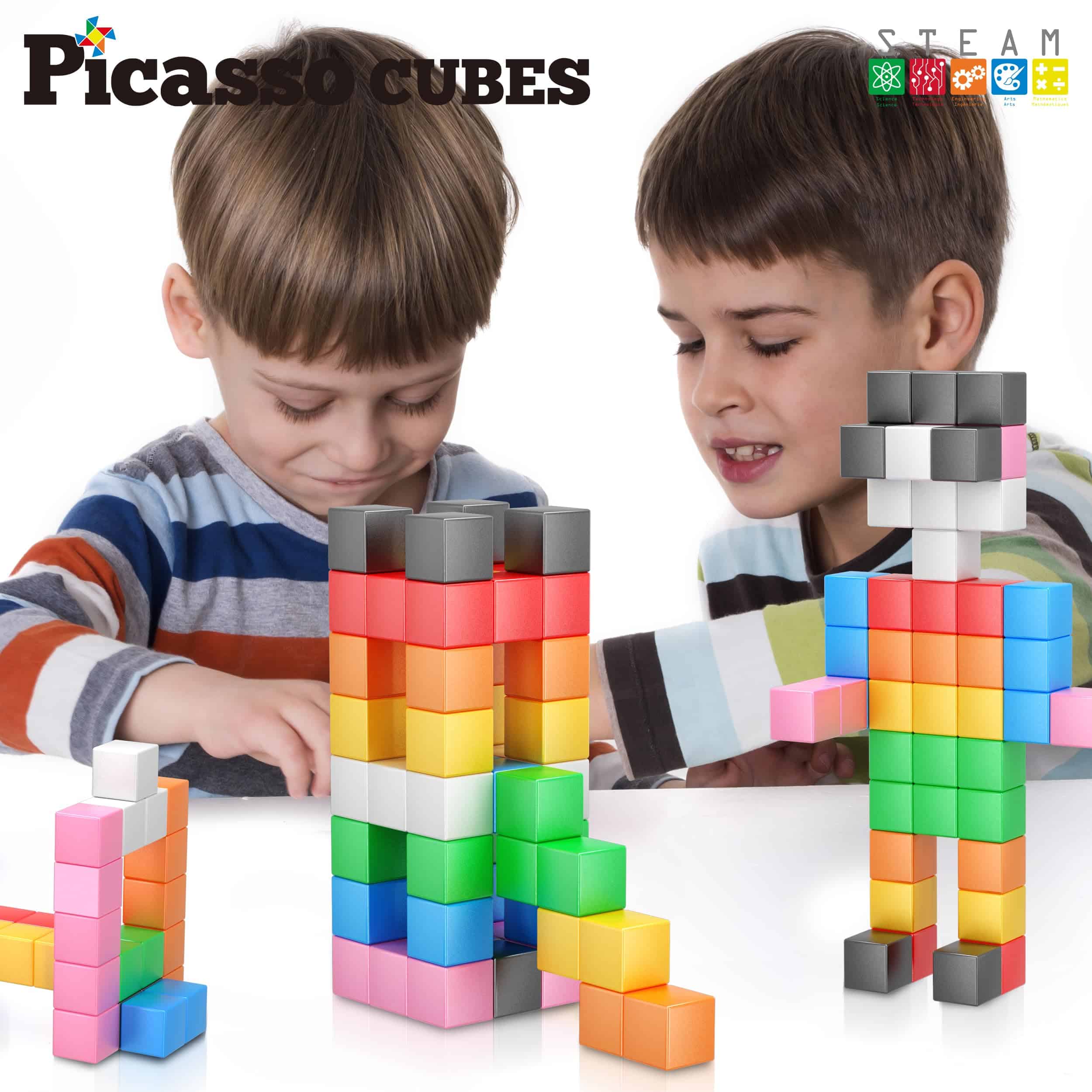 Bloques de construcción de cubo magnético PicassoTiles 1.2" - Imagen 5