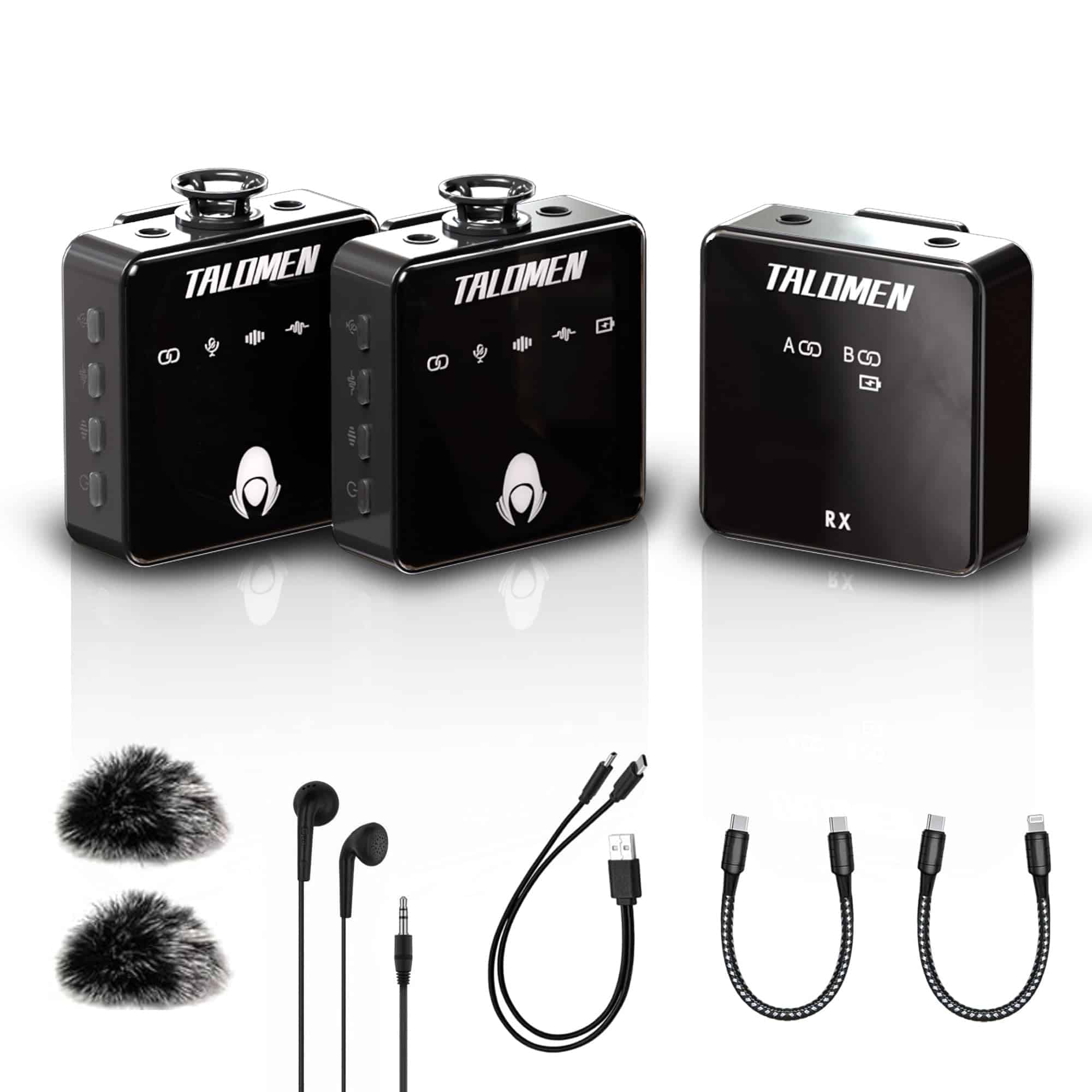 Micrófono inalámbrico de solapa Talomen Liquid ONE,