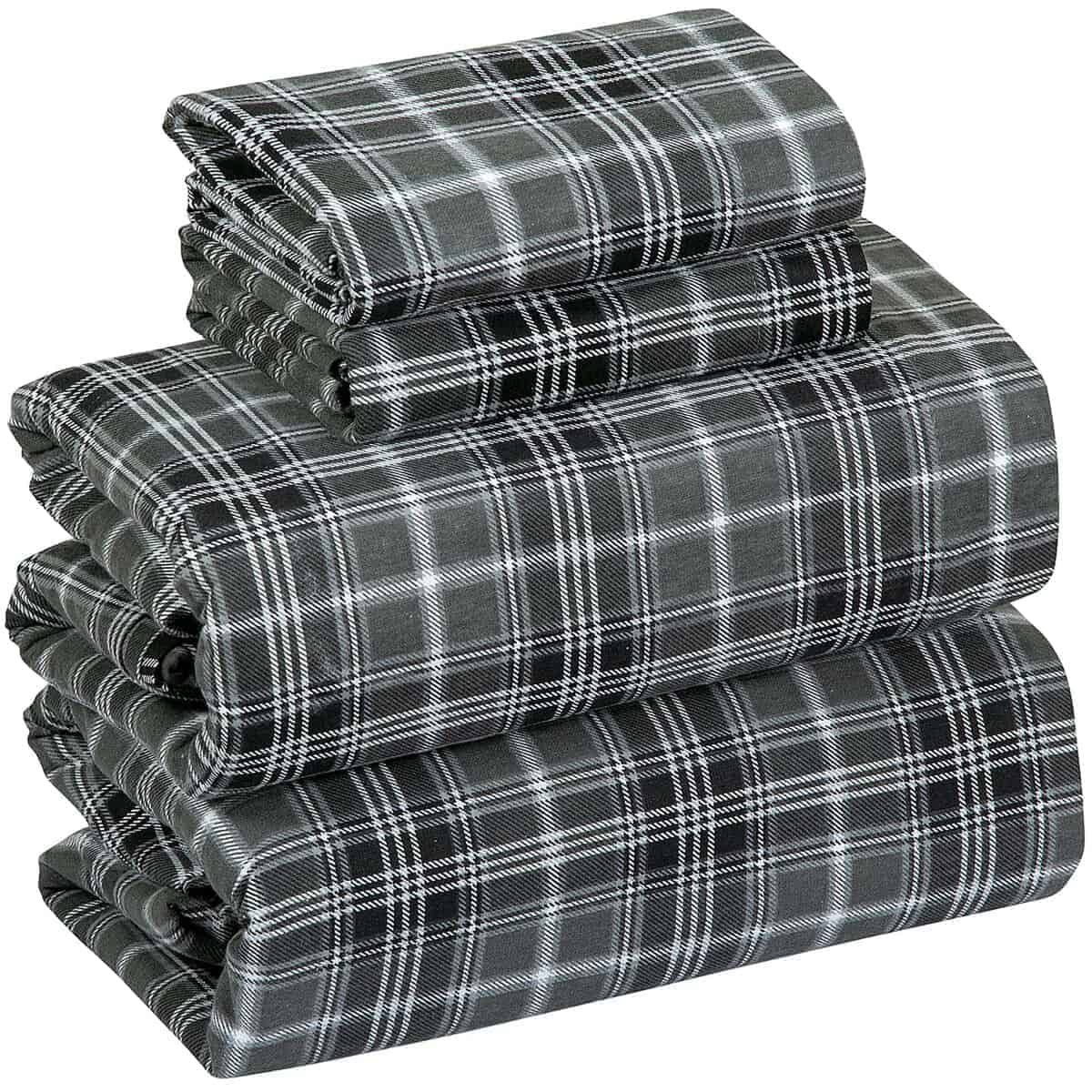 Juego de sábanas de franela 100% algodón de 3 piezas Bliss