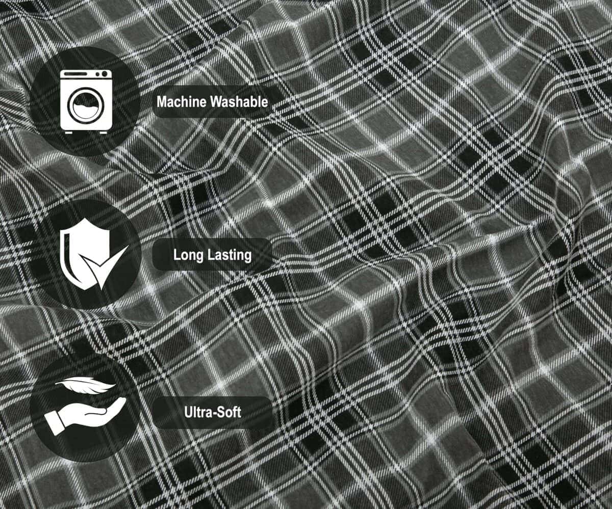 Juego de sábanas de franela 100% algodón de 3 piezas Bliss - Imagen 4