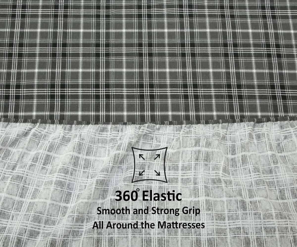 Juego de sábanas de franela 100% algodón de 3 piezas Bliss - Imagen 8