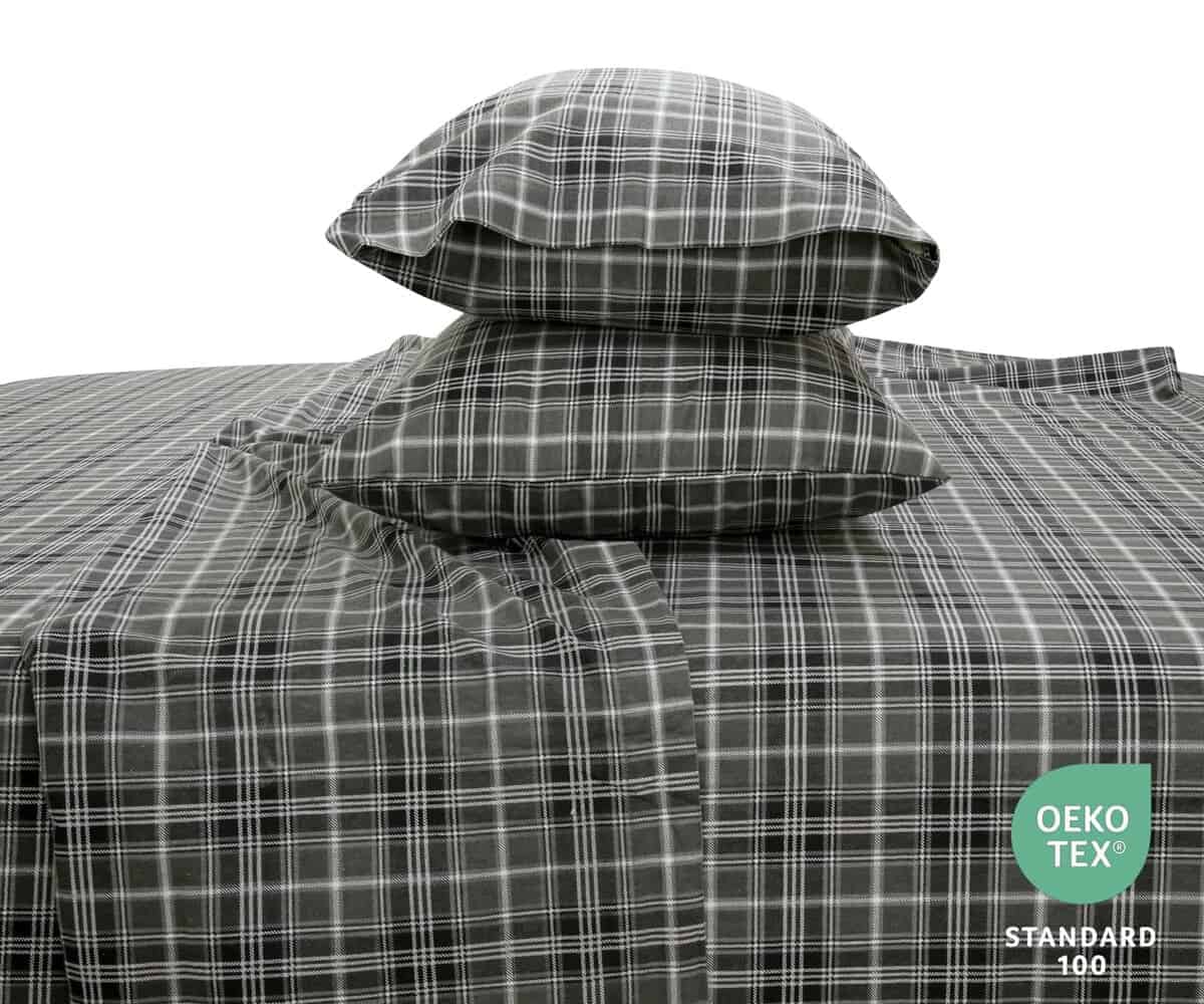 Juego de sábanas de franela 100% algodón de 3 piezas Bliss - Imagen 6