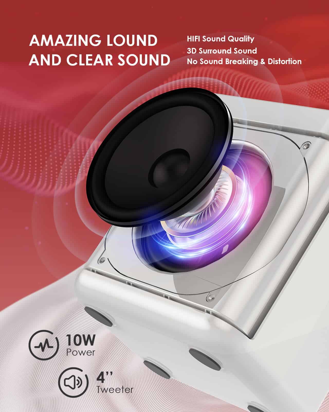 Máquina de Karaoke con 2 Micrófonos Inalámbricos para - Imagen 8