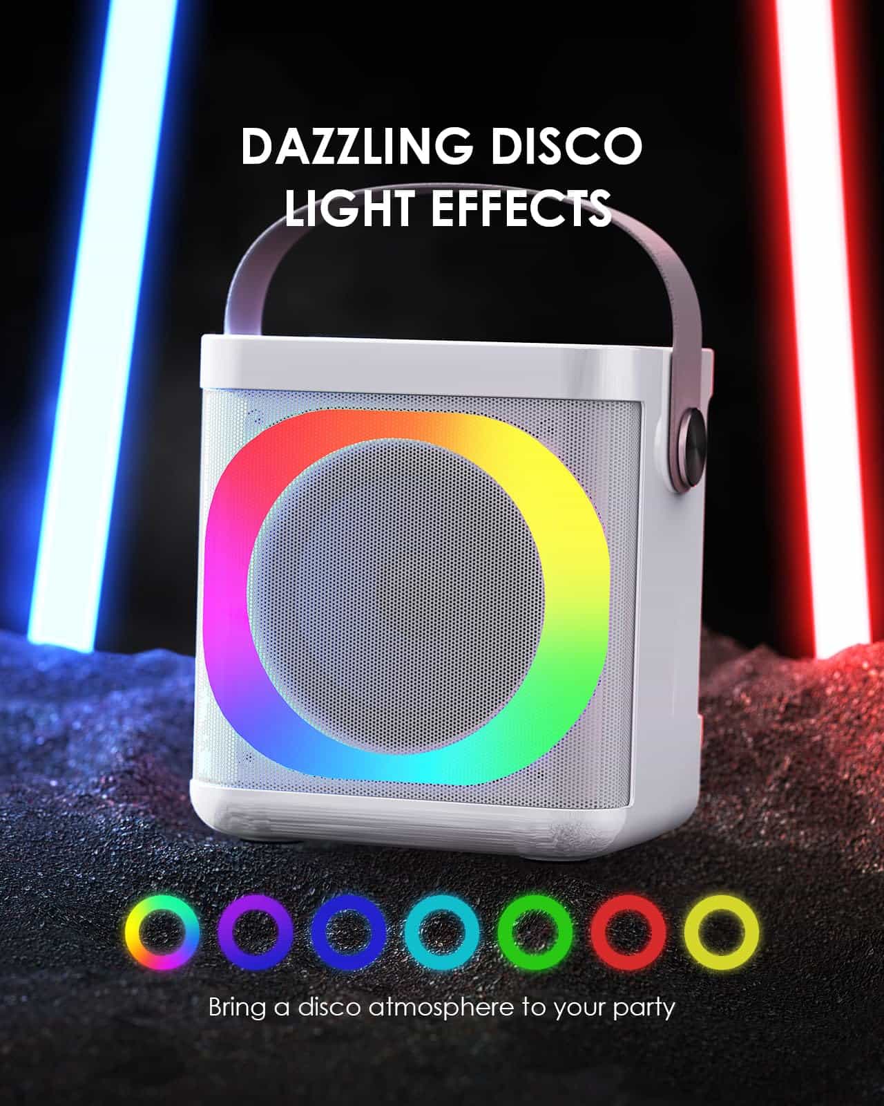 Máquina de Karaoke con 2 Micrófonos Inalámbricos para - Imagen 9