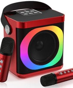 Máquina de Karaoke con 2 Micrófonos Inalámbricos, XIZJ 2023