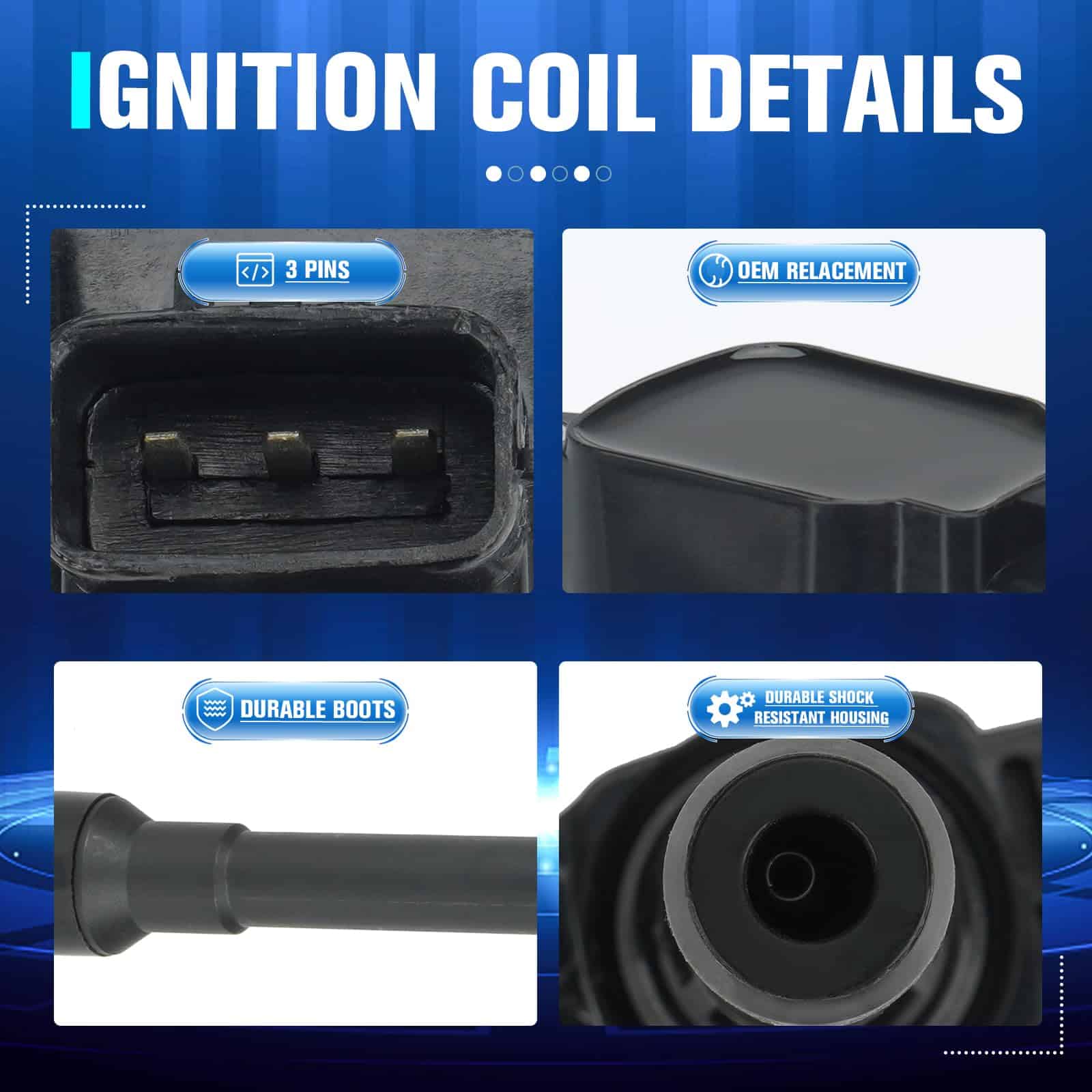 Conjunto de 4 Bobinas de Encendido y 4 -F549 9029 - Imagen 5