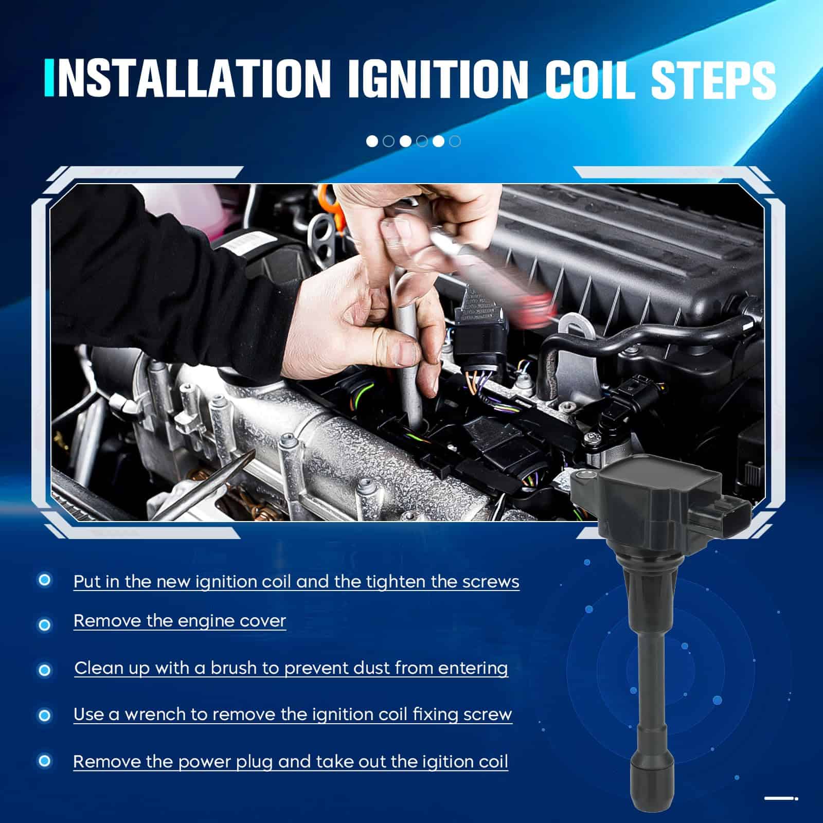 Conjunto de 4 Bobinas de Encendido y 4 -F549 9029 - Imagen 8