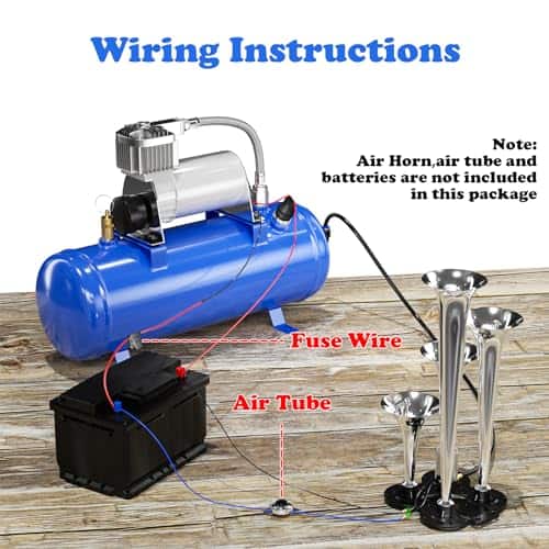 Compresor de Aire de 150PSI 12V con Tanque 1.59 Galones, - Imagen 5