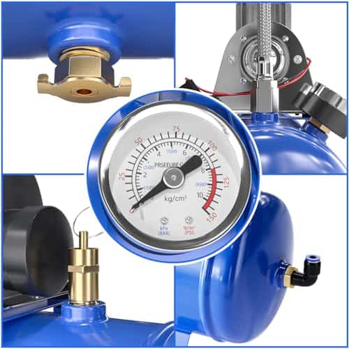 Compresor de Aire de 150PSI 12V con Tanque 1.59 Galones, - Imagen 4