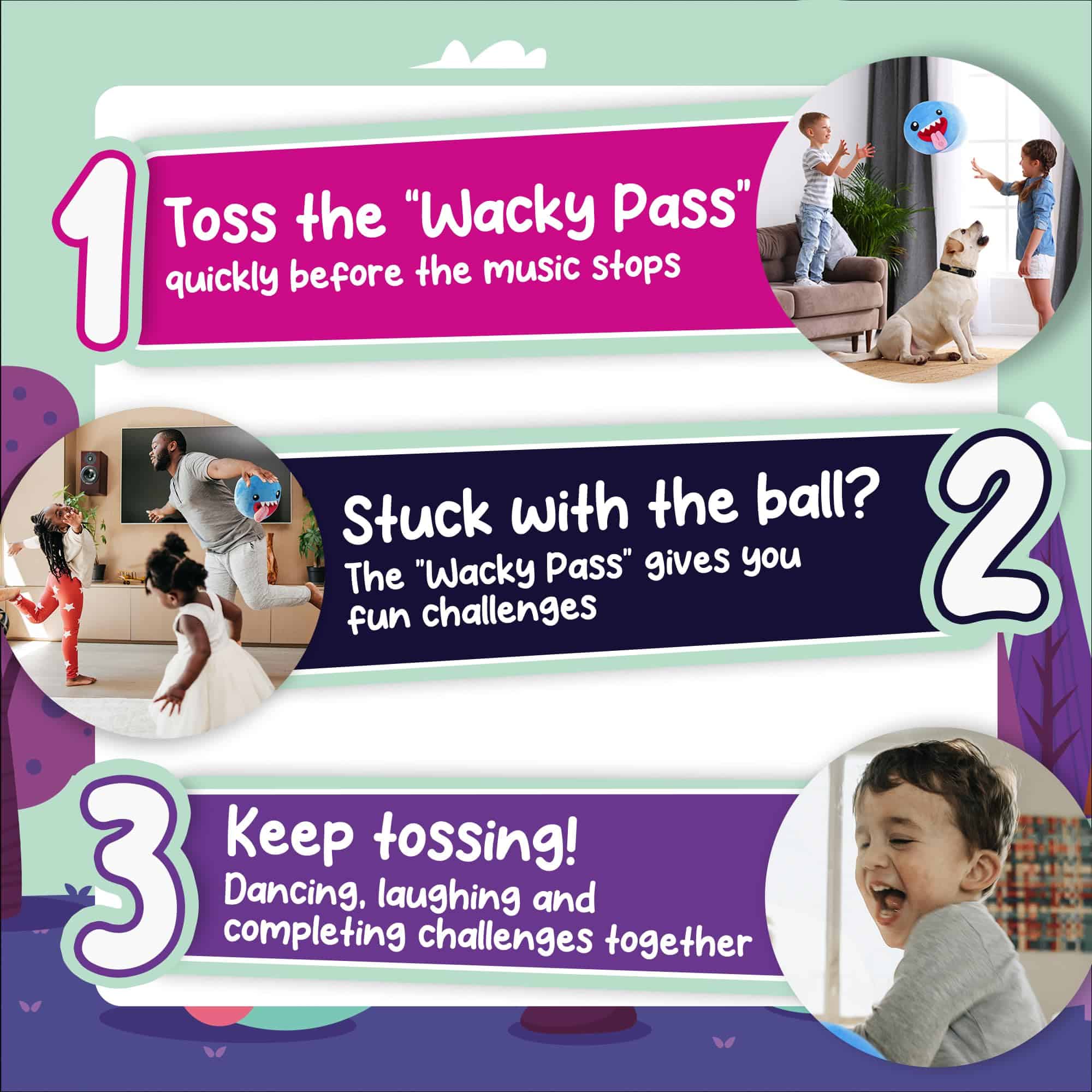 Peluche Hablador Wacky Pass - Reproduce Música de Baile y - Imagen 3