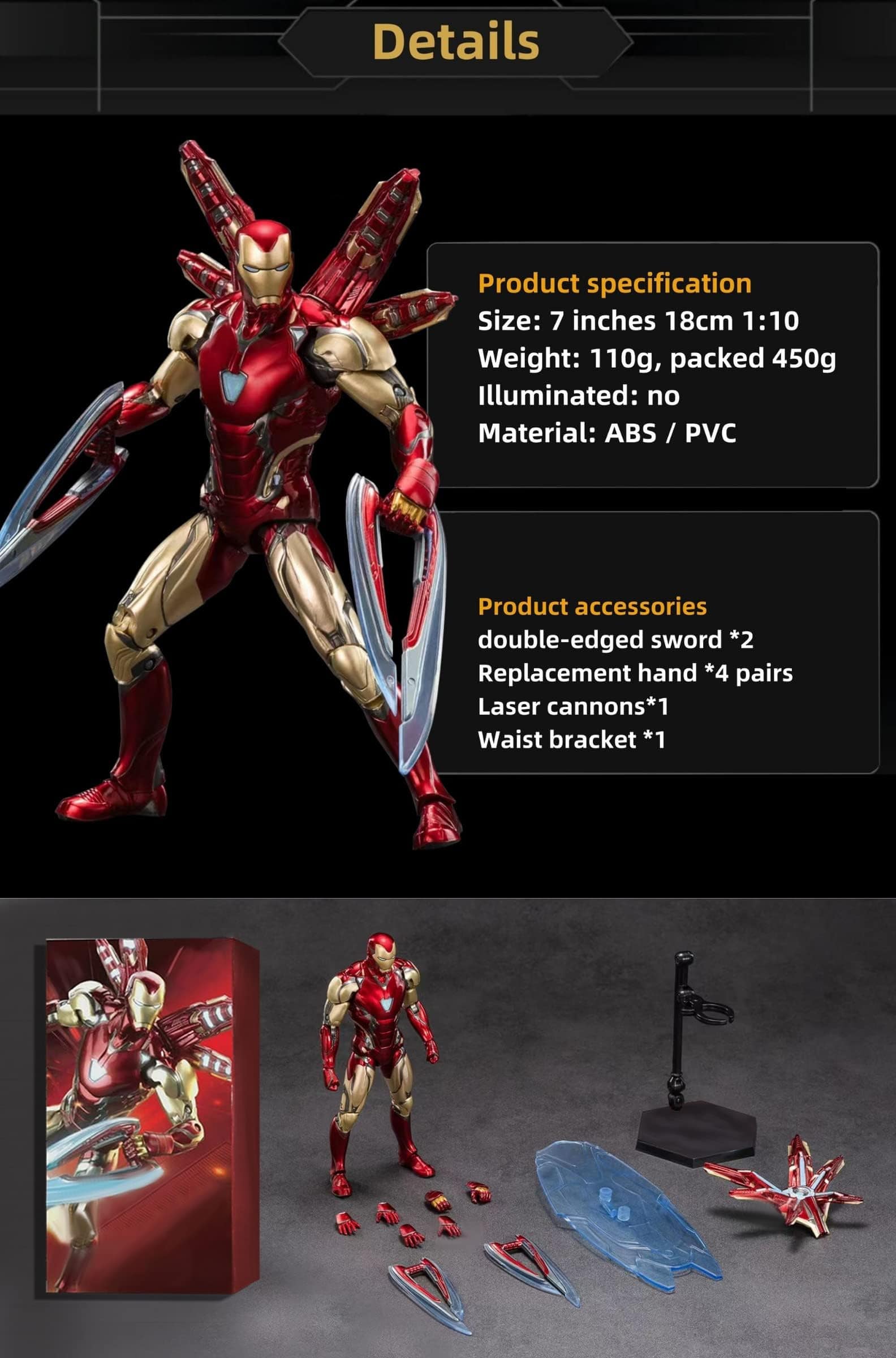 Figura de Acción del 10º Aniversario de Terrals 7 Pulgadas - Imagen 5