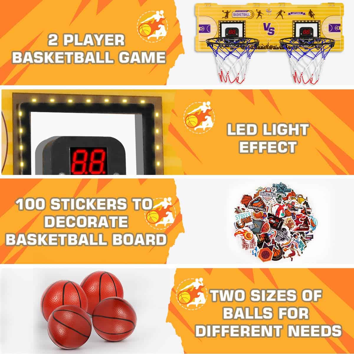 Canasta de Baloncesto para Interiores FBSPORT, Canasta de - Imagen 6