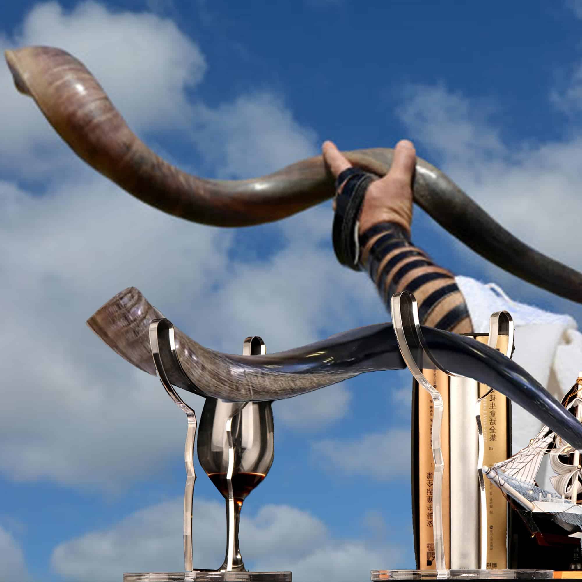 Soporte de Shofar, Soporte de Shofar, Soporte de exhibición - Imagen 6