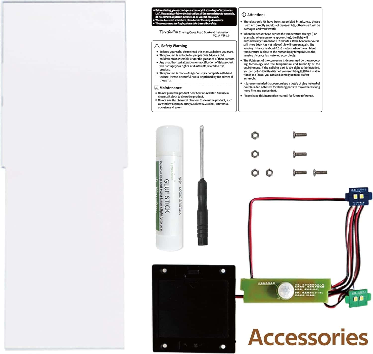 Kit de rincón de libros, kit de libro en miniatura DIY, Kit - Imagen 8