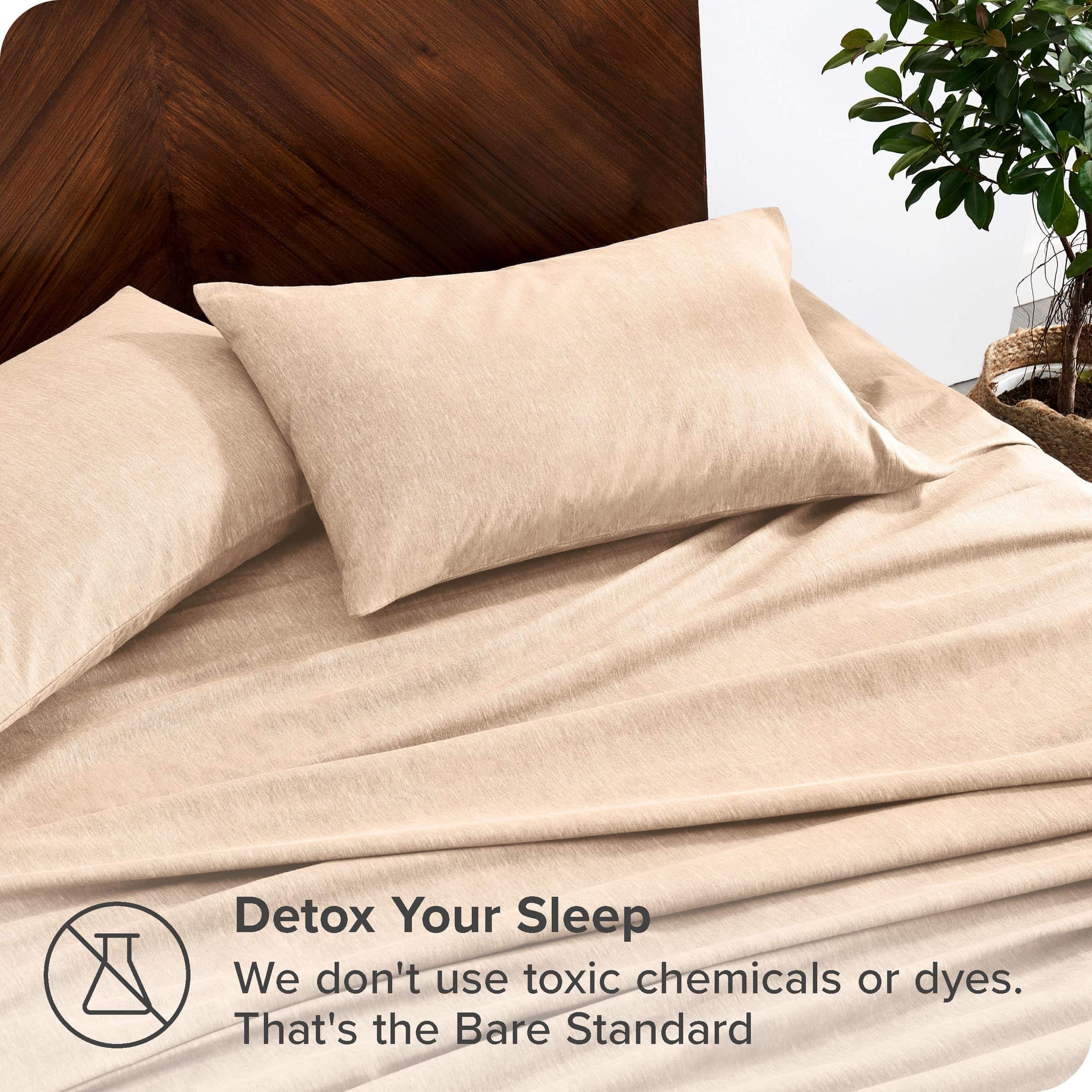 Juego de sábanas de franela Bare Home Prints, -Avena jaspead - Imagen 4