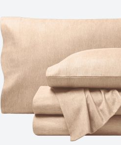 Juego de sábanas de franela Bare Home Prints, -Avena jaspead