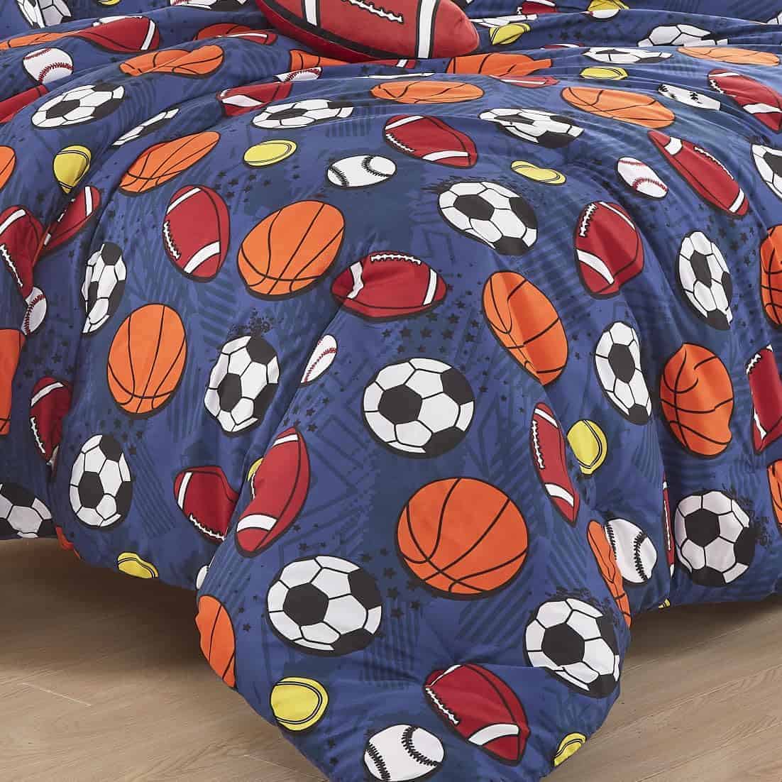 Set de Edredón de 3 Piezas de Bolas Deportivas para Niños - Imagen 7