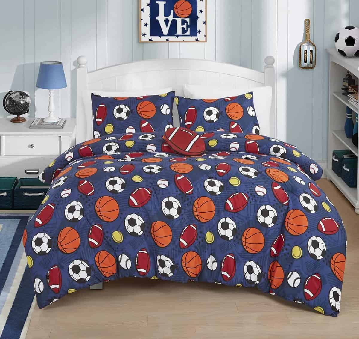 Set de Edredón de 3 Piezas de Bolas Deportivas para Niños - Imagen 3